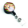 thumbnail image 1 of Chihuahua Candy Cane Holiday Christmas Retractable Badge Reel, 1 of 1