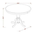 thumbnail image 4 of HomeStock Naturally Nice Round Dining Table Set With A 36" Tabletop And Sturdy Chairs, Perfect For Modern And Cozy Dining Spaces-Color:Oak,Size:5 Pc/Microfiber Seat, 4 of 4