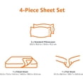thumbnail image 4 of Kid‘s Sheet Set - Soft  Easy-Wash Lightweight Microfiber - Full  Bright Aqua, 4 of 5