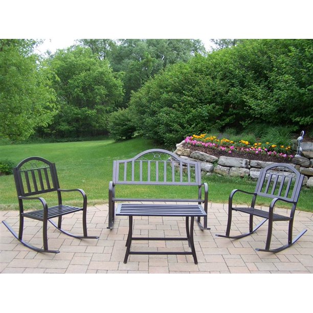 4Pc Patio Rocker Set