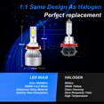 thumbnail image 2 of For Kia Forte 2014-2016 Headlights H1 H11 High/Low Beam+ H11 Fog light Bulbs,6pc, 2 of 10