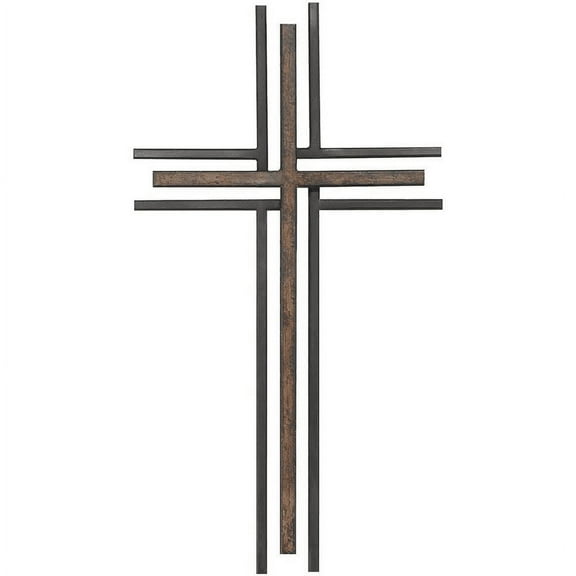 Dicksons Double Layer 16 inch Decorative Metal Wall Cross
