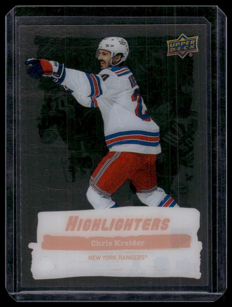 2023 2022-23 Upper Deck Highlighters Chris Kreider #HL-22 Orange