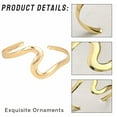 thumbnail image 7 of DESIGNICE 2Pcs Gold Bangles for Women Adjustable Gold Bangle Bracelets Electroplating Process Gold Arm Cuff for Women Sister Gifts Colormixing2, 7 of 7
