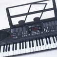 thumbnail image 4 of Manufacturer Direct 61-Key Electronic Piano for Kids 4-6, Multifunctional Music Toy with Microphone & Steel Piano Sounds, Child-Friendly Design, Export-Quality Musical Instrument (MQ-6160 Black +, 4 of 5