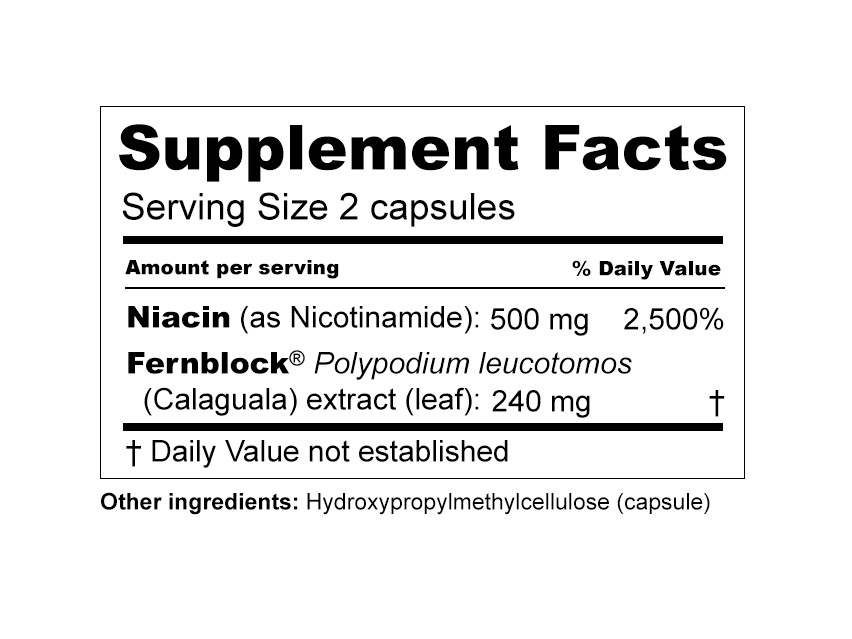 Heliocare Advanced Antioxidant Skin Supplement, Nicotinamide B3 500 mg, Fernblock 240 mg, 120 Capsules
