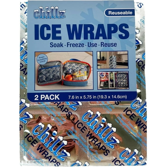 Chillz Reusable Ice Wraps 2 Pack (Small)