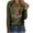 Olive Drab, variant on Odeerbi Christmas Tops For Women Long Sleeve Blouses MERRY CHRISTMAS Plaid Print 2025 Casual Round Neck T-shirt Gray