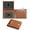 Cross Grain Brown, variant on Fianmy Wallet for Men, Slim Leather Rfid Blocking Mens Wallet, Minimalist Credit Card Holder with 2 ID Window