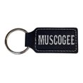 thumbnail image 3 of Keychain - Rectangle - Muscogee - Leather, 3 of 4