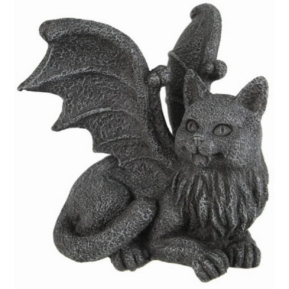 Pacific Trading 3.75" Cat Gargoyle Garden Statue, Durable