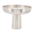 thumbnail image 3 of Sagebrook Home Metal, 11" Bowl with Stand, Silver, 3 of 8