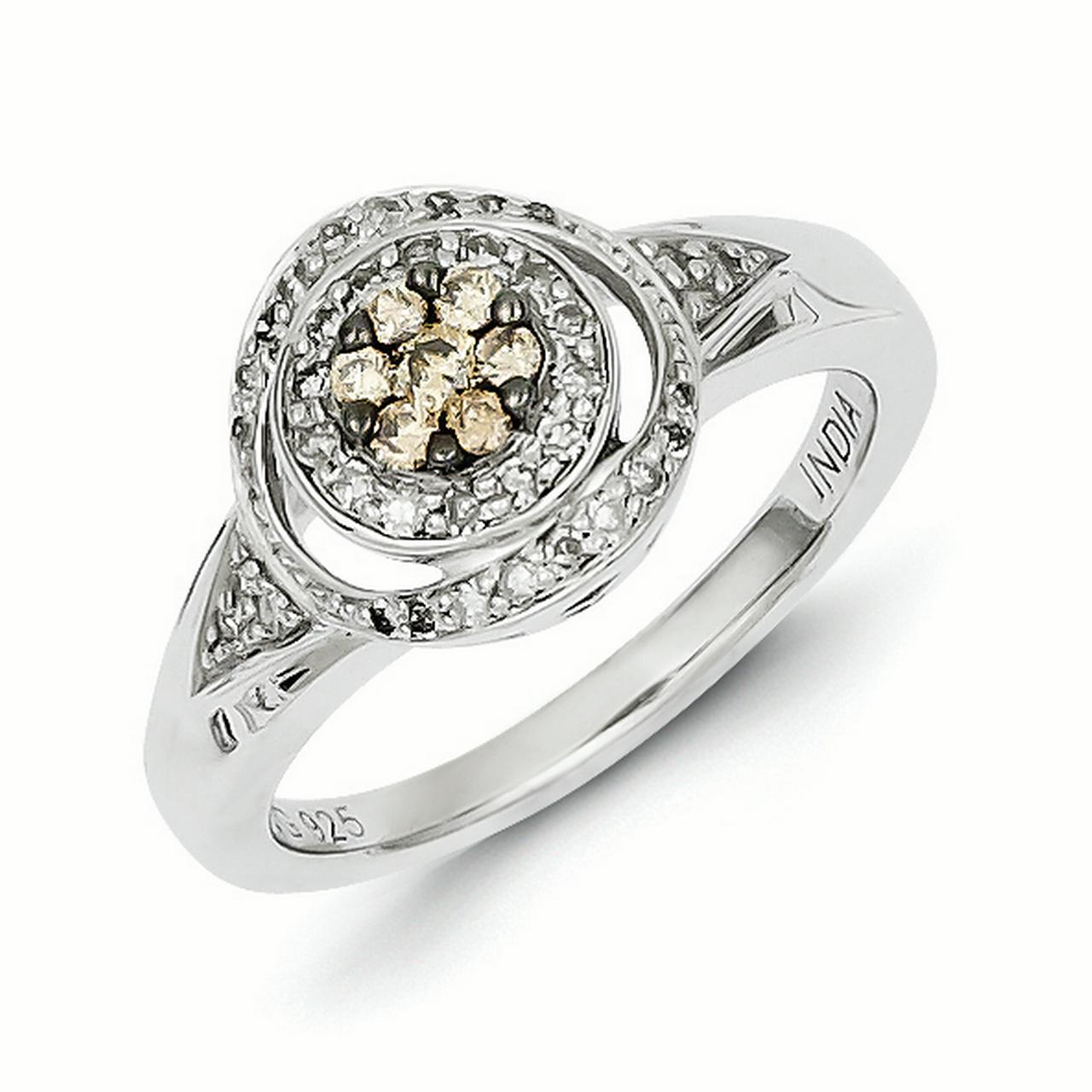 Roy Rose Jewelry Roy Rose Jewelry Sterling Silver Champagne Diamond