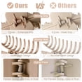 thumbnail image 5 of Square 12-Pack Nonslip Matte Hair Claw Clips for Women - Large & Medium Size Set (4.33” & 1.97”), Strong Hold for Thin, Thick & Curly Hair, Neutral Claw Clips for Updo, Bun & Ponytail, 5 of 7