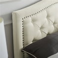 thumbnail image 3 of DeCoro Austin Diamond Tufted Upholstered Platform Bed | Headboard and Wood Frame with Wood Slat Support, Full, Peyton Shell, 3 of 10