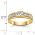 thumbnail image 7 of 14k Yellow Gold Fine Brilliant Quality Trio Mens Wedding Band, 7 of 7