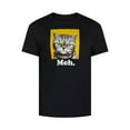thumbnail image 4 of Humor Men's and Big Men's Meh Cat Graphic Tee with Short Sleeves, Sizes S-XL, 4 of 4