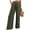 Green, variant on Women's Wide Leg Pants High Waisted Flowy Casual Baggy Drawstring Palazzo Trousers Beach Pants Resort Wear