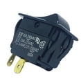thumbnail image 1 of TIGA50-6S-BL-NBL Switch; Rocker; SPST; ON-NONE-OFF; Curved; Gloss; Blk Actr; Non-Illum; 15A; 125VAC; Solder, 1 of 2