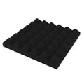 thumbnail image 3 of 6Pcs Pyramid Shape Sound Absorbing Foam Acoustic Panels Soundproofing Foam for Piano Room Studio(30x30x5cm Black ), 3 of 4