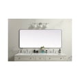 thumbnail image 4 of MR803272S-Elegant Decor-Evermore - Soft Corner Metal Rectangular Mirror In Modern Style-72 Inches Tall and 32 Inches Wide-Silver Finish, 4 of 10