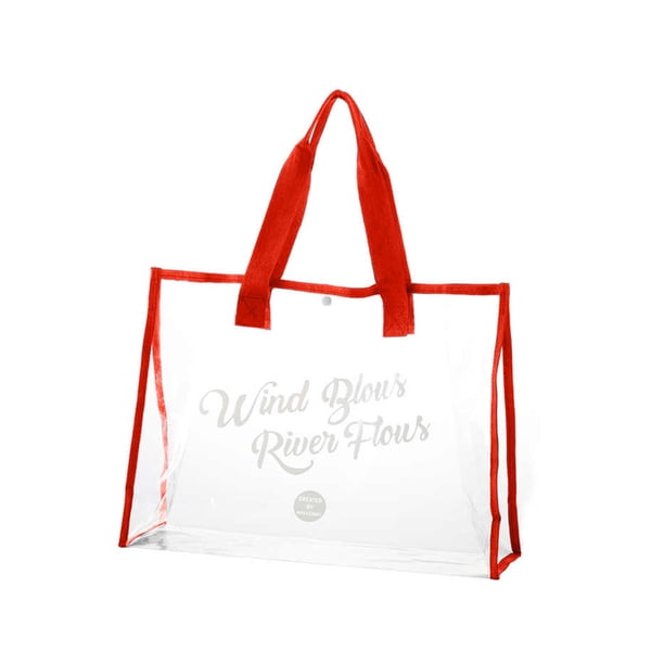 Bolsas de Playa para Mujeres Bolsa de Natación de Gran Capacidad, Bolsa de Almacenamiento de Mano Transparente Visible, Bolsa de Lavado de Pvc Espesada, Bolsa de Playa Portátil Bolsa de Playa Grande