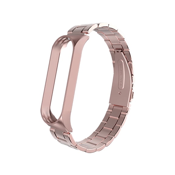 YOSADIER 1Pc Metal Strap Band with 3 Rose Links Ergonomic Design Replacement Watch Band