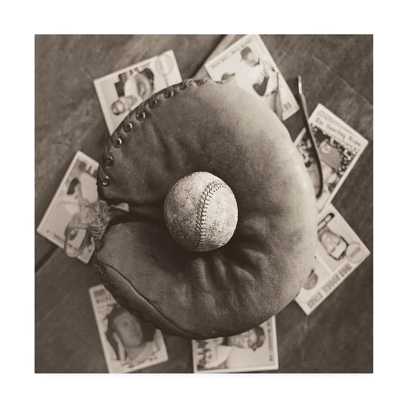 Trademark Fine Art 'Baseball Nostalgia III' Canvas Art by Judy B. Messer
