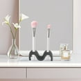 thumbnail image 5 of Unique Bargains 1 Pc Wave m Shape Toothbrush Holder for Bathroom Black Silicone, 5 of 5