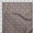 thumbnail image 4 of oneOone Cotton Poplin Gray Fabric Florals Quilting Supplies Print Sewing Fabric By The Yard 42 Inch Wide, 4 of 4