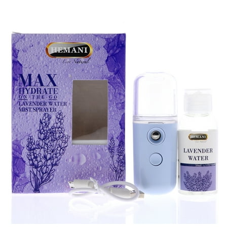 

Hemani Lavender Water Mist Sprayer 1.8 FL OZ (50mL) - Max Hydrate On the Go - All Natural
