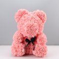 thumbnail image 5 of Rose Bear in Clear Gift Box - Valentine's Day Mother's Day (Pink, 25 cm / 10 inches), 5 of 5