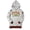 Gray/Red, variant on AACA Central State University Men's Charcoal HBCU Pullover Hoodie with Striped Ribbing and Contrast Stitching