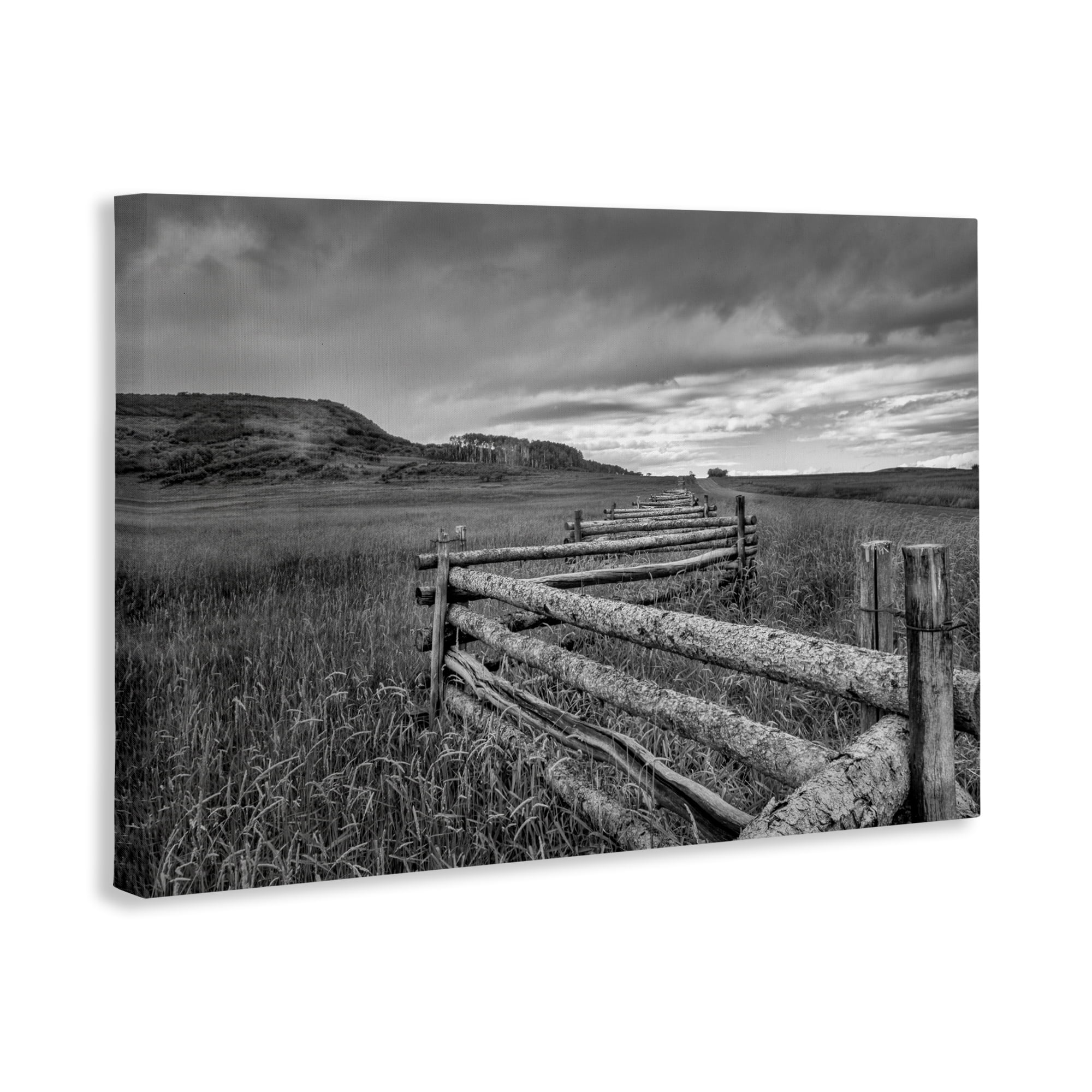 Stupell Industries Weathered Fence to Distant Horizon Canvas Wall Art, design by Jon Evan