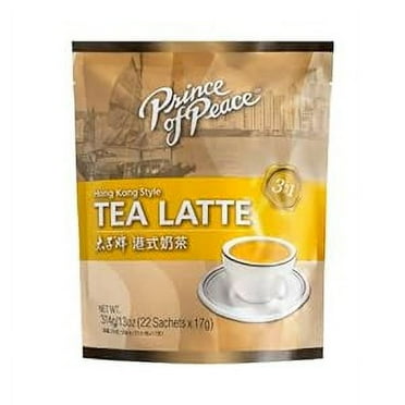 Prince of Peace 3 in 1 Instant Hong Kong Style Tea Latte, 22 Sachets – English Milk Tea Mix, Non-Dairy Creamer,