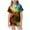 Coffee, variant on Girls Pajama Sets Short Sleeve with Plaid Shorts Cute Sleepwear Teen Girl Cartoon Sleep Tee Summer Lounge Pj Set,Blue 8-9 Years