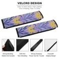 thumbnail image 2 of WYYP Flower Pattern Soft Comfort Car Seat Belt Pads Cover 2Pcs, 2 of 6