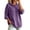 Purple_002, variant on SUXIAN Hoodies for Women Relaxed Short Sleeve Tie Front Casual Hoodie Womens XXXL