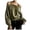 Army Green, variant on Off Shoulder Velvet Sweatshirts for Women Long Sleeve Halter-Neck Pullover Top Casual Loose Fitted Party Blouse