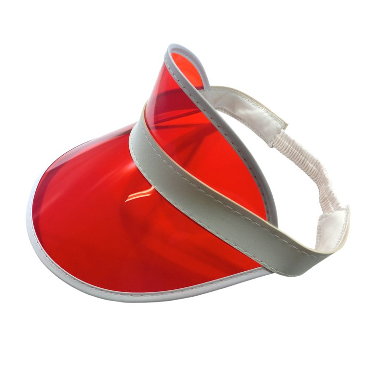 3 Pack Sun Visor Hats Women Men Clear Colorful Plastic Party  display picture 1
