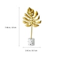 thumbnail image 4 of 1Pc European Style Leaf Ornament Metal Desktop Decor Table Adornment (Golden), 4 of 7