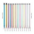 thumbnail image 3 of WEUVEB Aluminum Straight Knitting Needles Set with Multiple Sizes for Beginners and Experts, 1 Set, 3 of 8