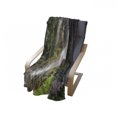 thumbnail image 4 of Yosemite Soft Flannel Fleece Blanket, Vernal Fall Yosemite National Park Alpine Forest Rocks Wild Natural Scenic Photo, Cozy Plush for Indoor and Outdoor Use, 50" x 70", White Green, by Ambesonne, 4 of 6