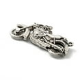 thumbnail image 3 of 10 pc Alloy Big Pendants Long-Lasting Plated Lead Free & Cadmium Free Motorbike Charm Antique Silver 63x32x10mm Hole: 2.7mm, 3 of 3