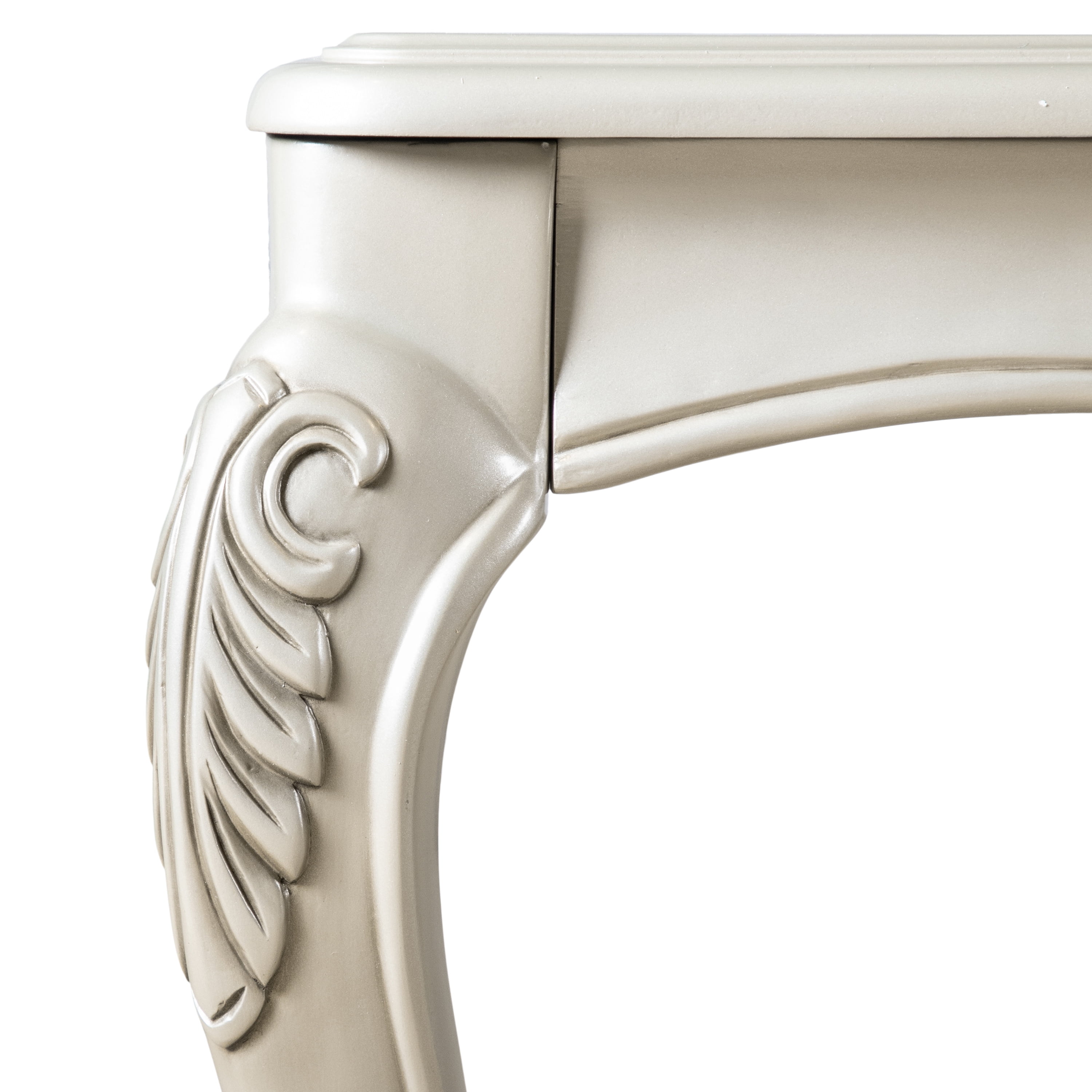 Furniture of America Armena Traditional Solid Wood End Table, Champagne