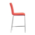 thumbnail image 3 of Uppsala Counter Stool Set of 2 Light Vintage Chrome Frame Tobacco Tangerine, 3 of 8