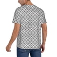 thumbnail image 2 of Lsque Gray Plaid Pattern Mens Polo Golf Shirts Funny Graphics Shorts Sleeve Button Shirts Baseball T-shirt-Large, 2 of 7