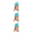 thumbnail image 3 of Minnieouse Tocado de boda con flores para el pelo, mano de obra fina, estilo Retro exquisito, adorno para el pelo de fiesta europea, Clip de malla Type1 NO1, 3 of 6