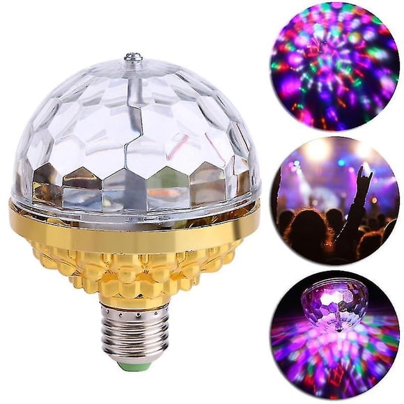 Jinsinto Colorful Auto Rotating Led Bulb Stage Light Effect Party Lamp Disco Crystal Magic Ball Club Dj Lights