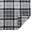thumbnail image 5 of Mainstays Super Soft Plush Blanket, Twin, Light Grey Plaid 66"X90", Suitable for Adult, 5 of 7